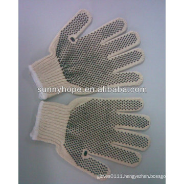 PVC dotted cotton gloves